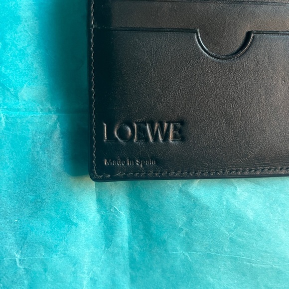 Authentic LOEWE Long Horizontal Navy Blue Leather Wallet - PreLoved - Picture 4 of 11